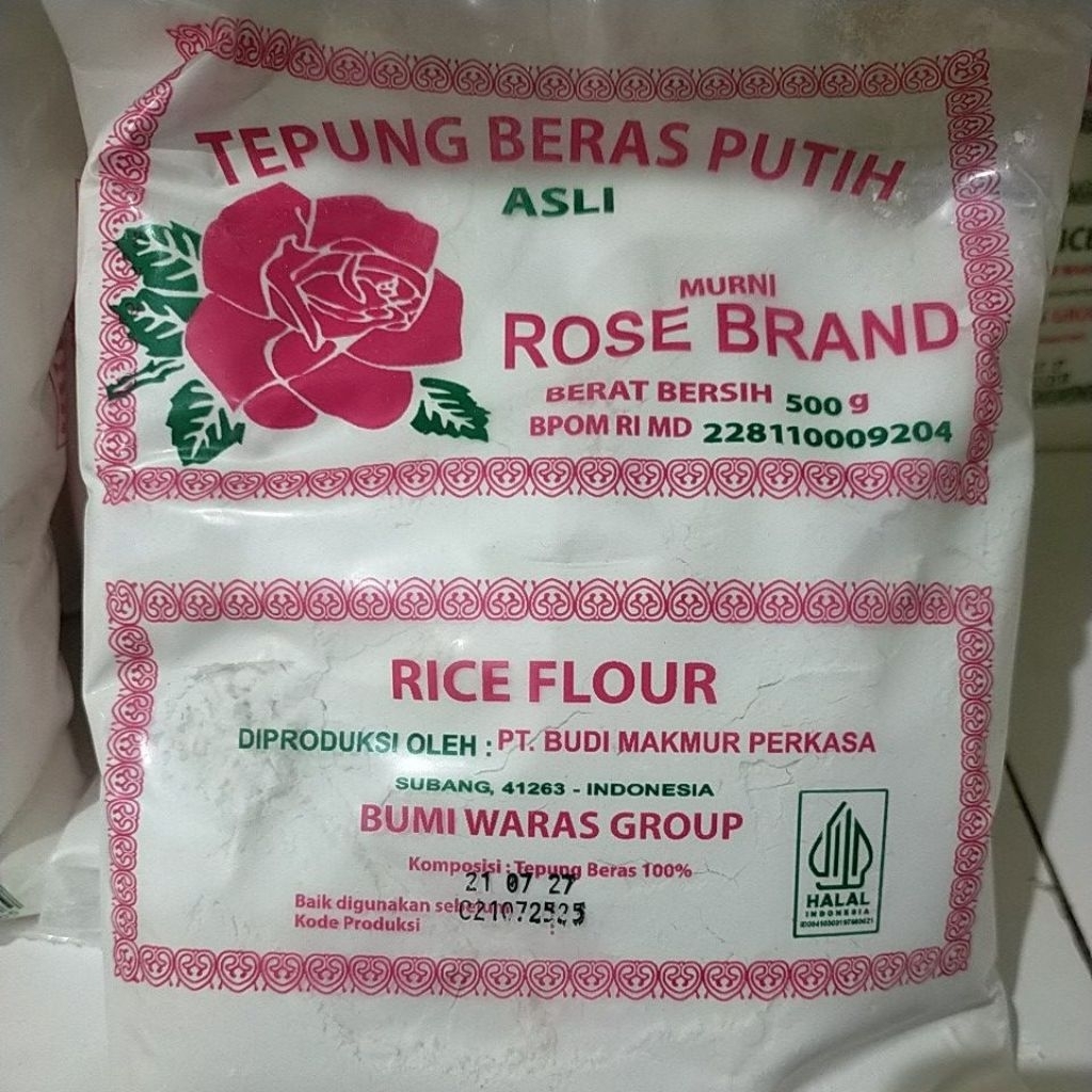 

Tepung Beras Putih Rose Brand 500gr