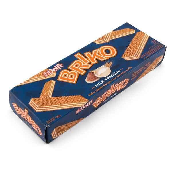 

DELFI BRIKO MILK VANILLA CHOCO BLACK 145 GRAM