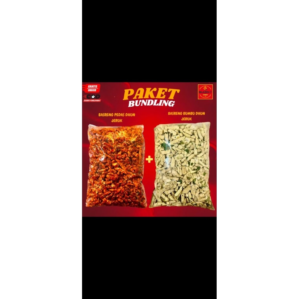

SATU PAKET BASRENG SUPER PEDAS DAN - ORIGINAL 1KG GURIH KRIUK PASTI NAGIH