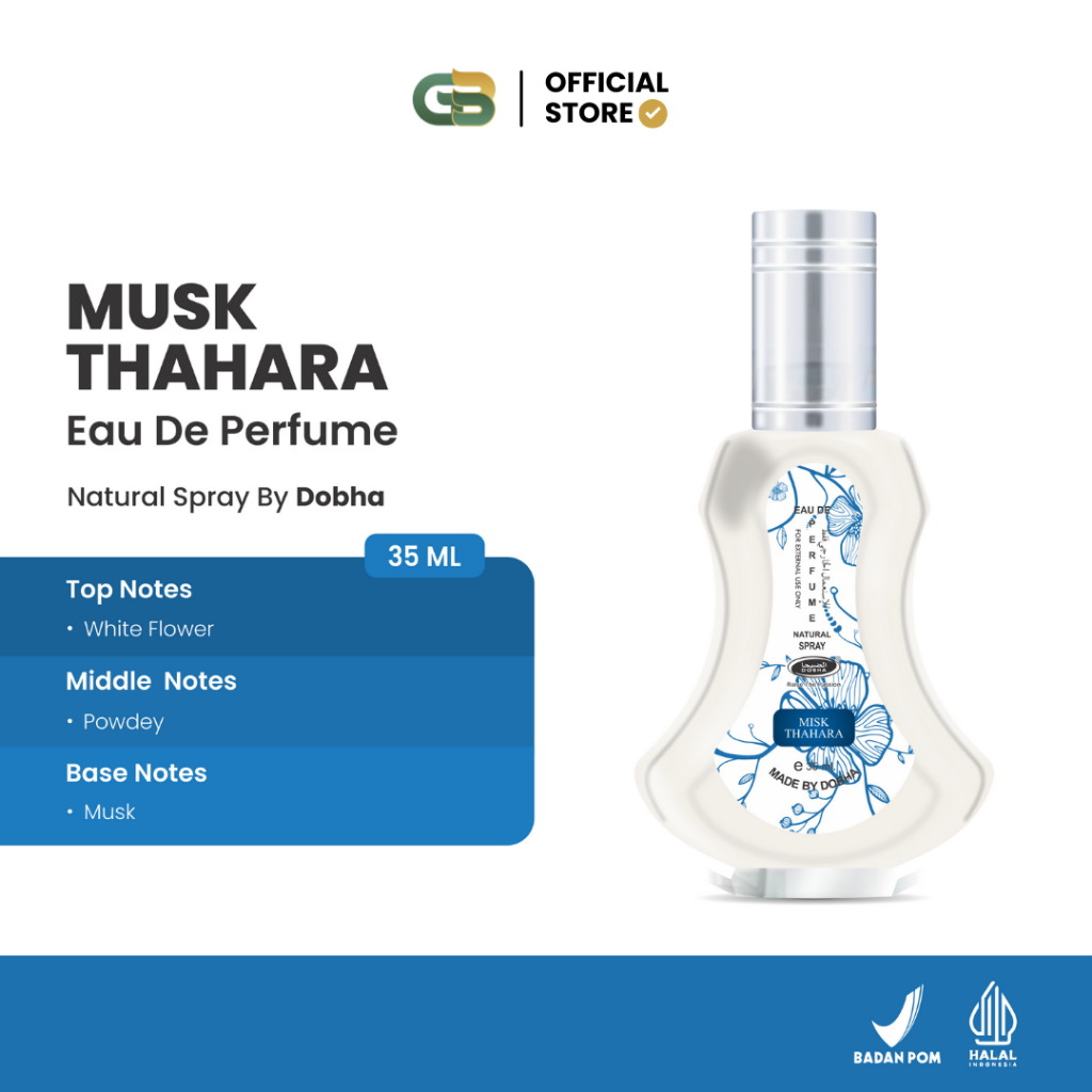 Parfum Dobha MISIK MISK THAHARAH Original - Parfum Pria Wanita Unisex BPOM Halal Wangi Tahan Lama
