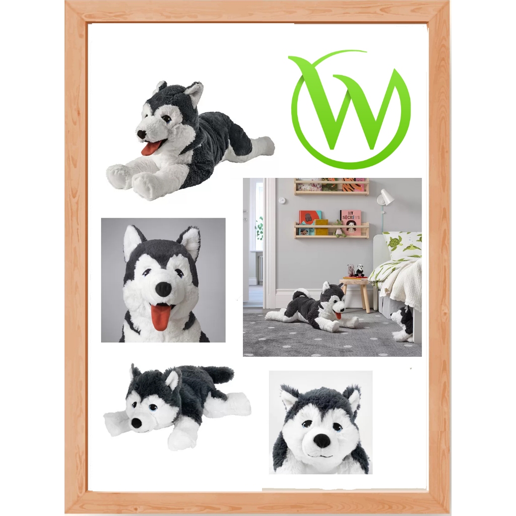 Boneka, anjing / baby puppy anak anjing siberian husky lembut bulu nyaman peluk LIVLIG berbagai ukur