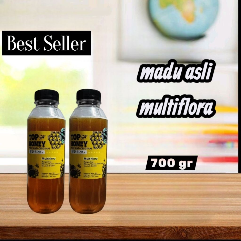 

Top Honey madu multiflora super asli murni raw honey 700 gr