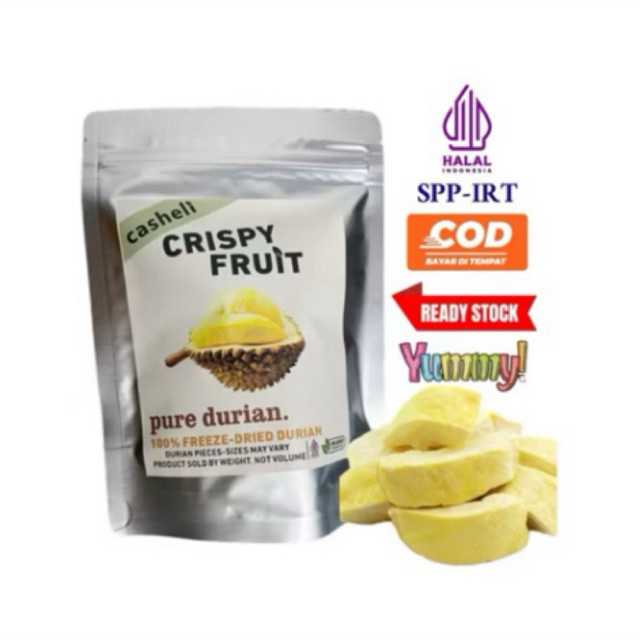 

casheli Crispy Freeze-dried Durian Pure Durian Buah Asli