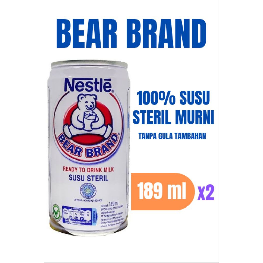 

Bear Brand Susu Steril 189ml x 2