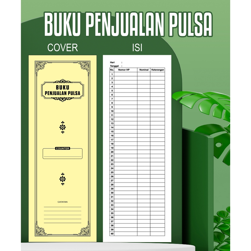 

BUKU PENJUALAN PULSA