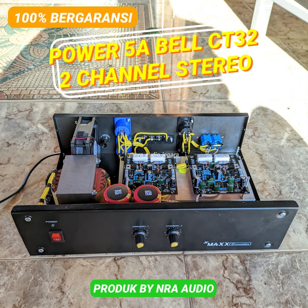 POWER 5A BELL 2 CHANNEL BOX MAX SIAP PAKAI POWER AMPLI 5 AMPER AMPLIFIER 5A SIAP COLOK