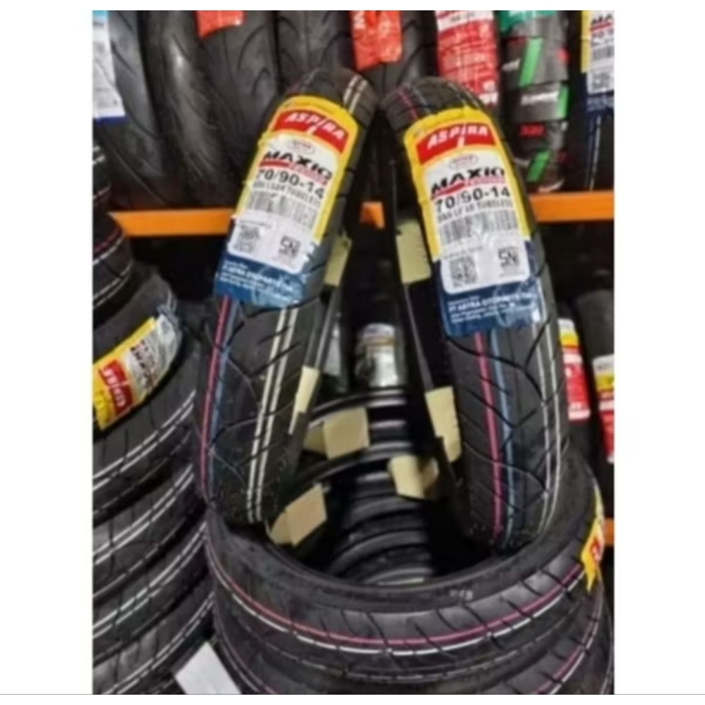 BAN LUAR TUBELES ASPIRA MAXIO TECHNO 70/90-14 ASPIRA TUBELES