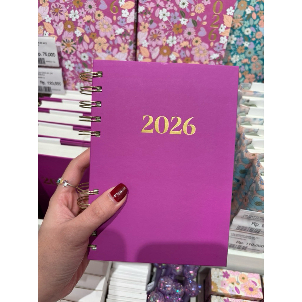 

FLYING TIGER - 2026 Planner Spiral Book Fuschia Pink
