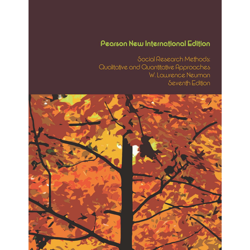 Social Research Methods: Qualitative and Quantitative Approaches W. Lawrence Neuman Seventh Edition