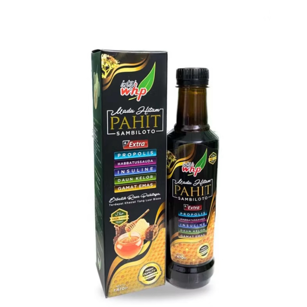 MADU HITAM PAHIT INTAJ WHP SAMBILOTO (470GR)