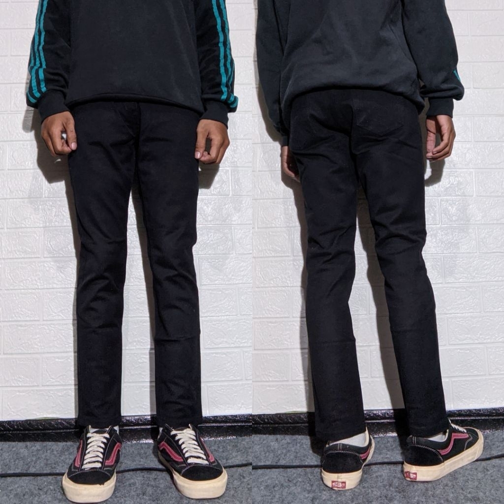 Size 29 Celana Panjang Jeans Hangten Hitam Skinny fit    #C2J86