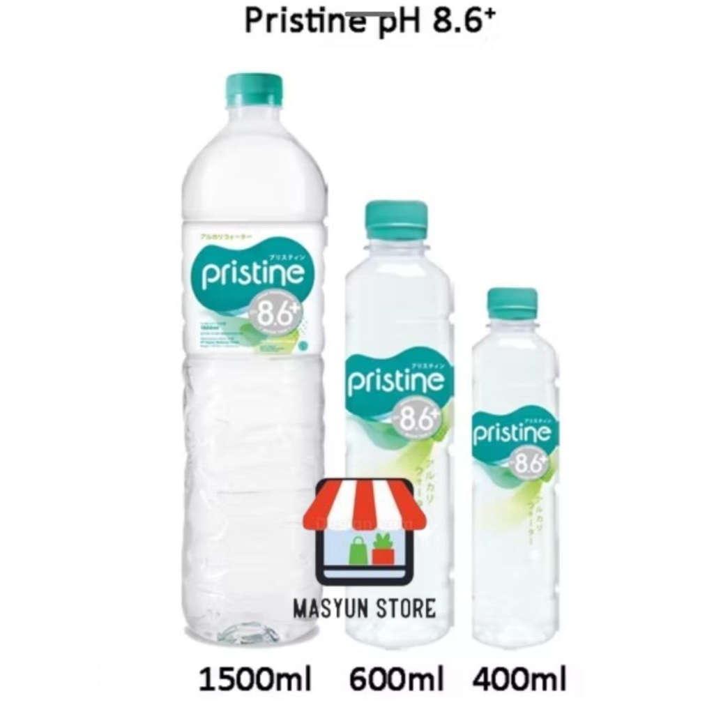 

Pristine 8.6+ Air Mineral 400ML/600ML/1500ML Botol Air Minum pH Tinggi 1 KARTON (INSTAN)