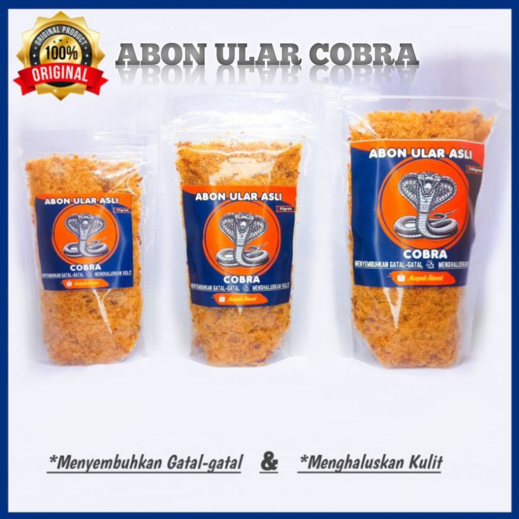 

ABON ULAR COBRA 30GRAM/ ASLI OBAT GATAL-GATAL