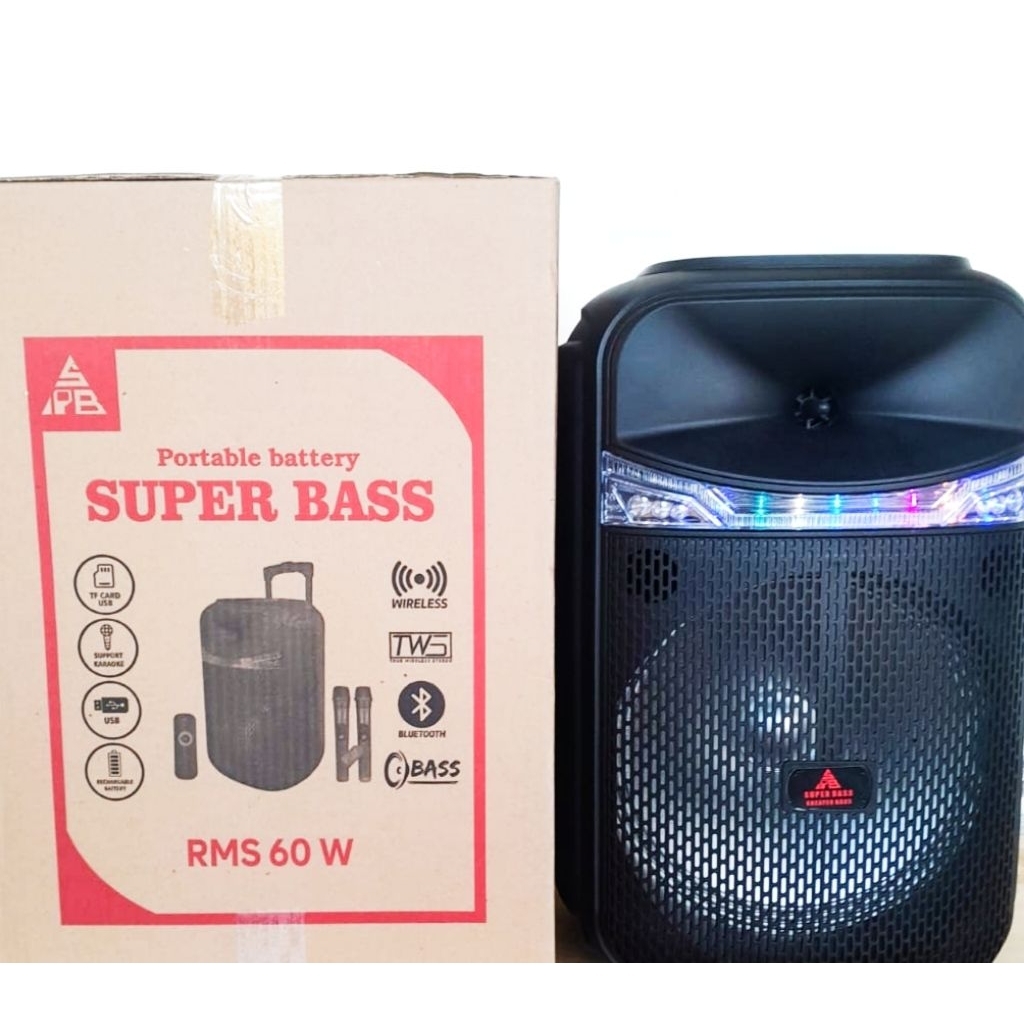 Speaker bluetooth portable SUPER BASS 12,5 inch.ORIGINAL 