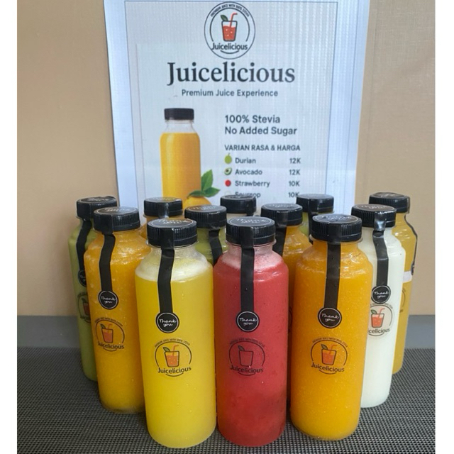 

Juicelicious Jus Buah Sehat Diet dengan 100% Stevia KHUSUS SAME DAY DAN INSTAN