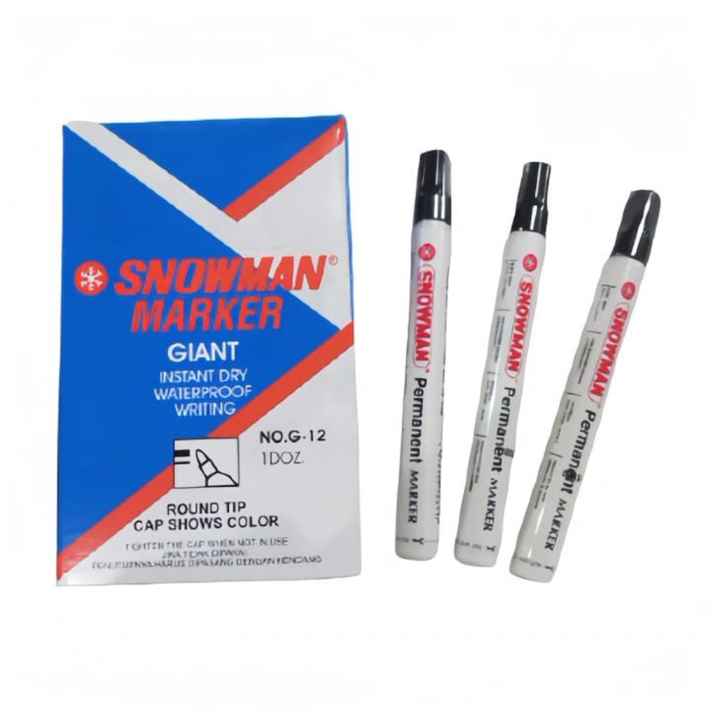 

SF12-SATUAN) SPIDOL PERMANEN PERMANENT MARKER INSTAN DRY WATERPROOF