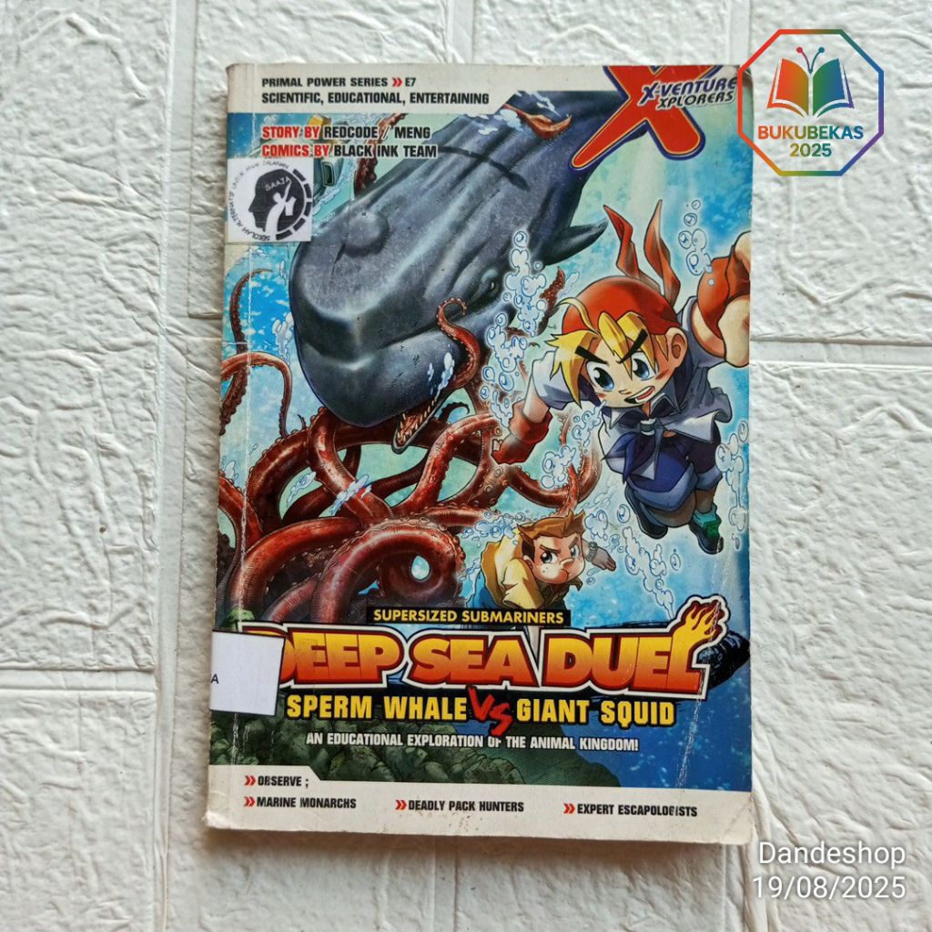 X-Venture Xplorers Deep Sea Duel Sperm Whale vs Giant Squid - Komik Warna (BAHASA INGGRIS ENGLISH) B