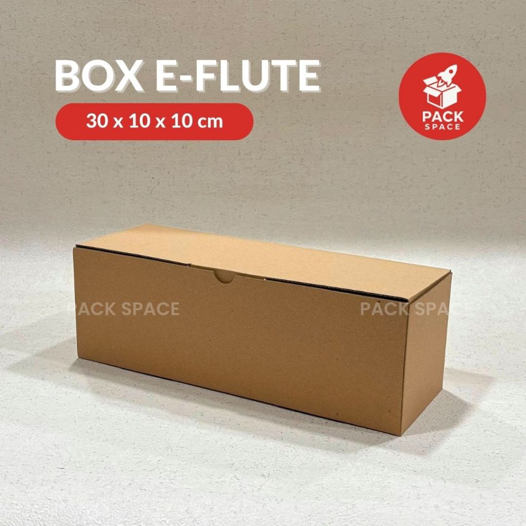 

Box Kardus E-Flute Coklat Untuk Packaging Olshop Sovenir Baju Kotak Kado Hampers Snack 30x10x10 CM