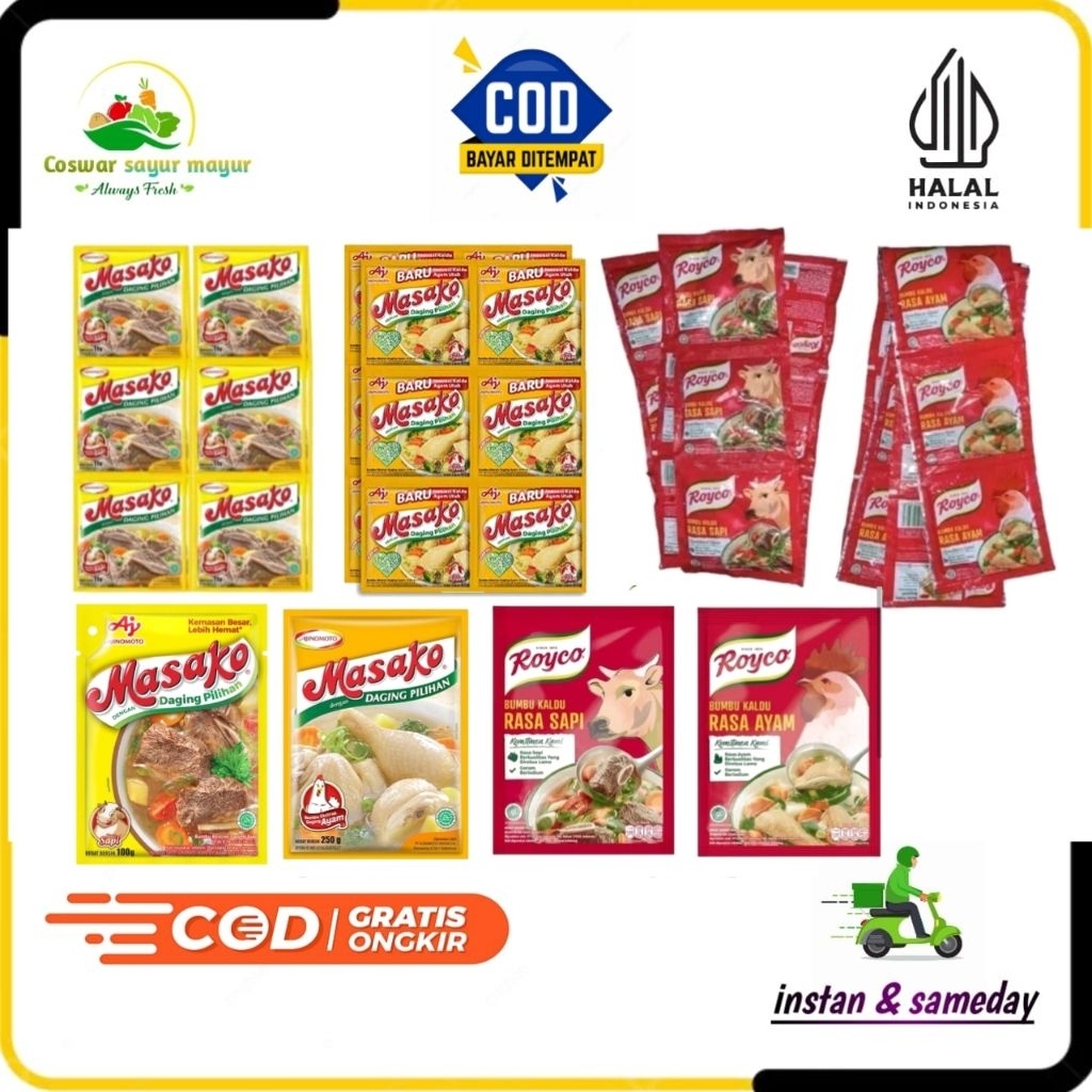 

Penyedap masakan masako/royco 250gr / 1 Renceng