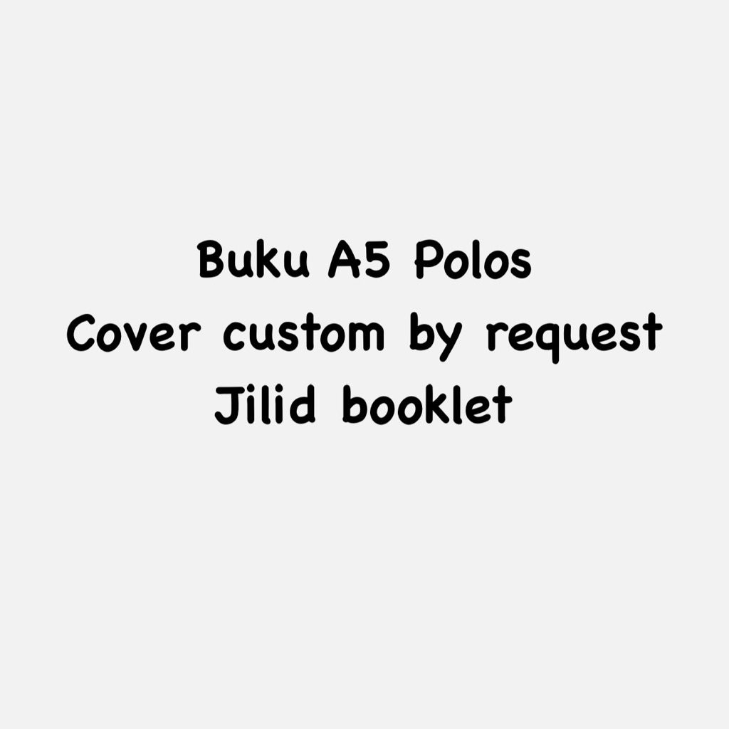 

BUKU TULIS CATATAN CUSTOM ISI POLOS bisa request BUKU TULIS