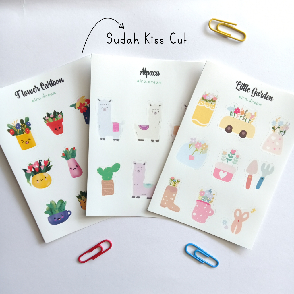 

Stiker Bunga Lucu Anti Air Sticker Aesthetic Cute Kiss Cut A7