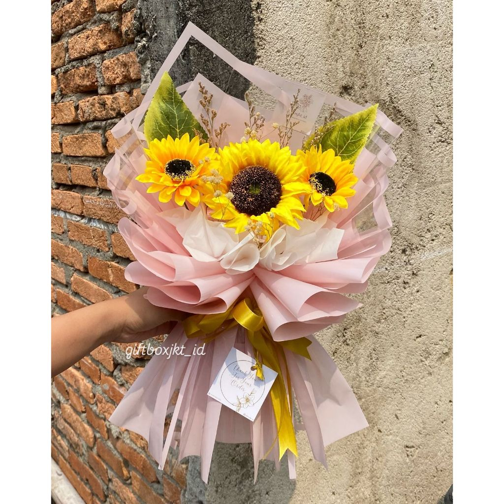 Bouquet Bunga Artificial Sunflower/ Bouquet Bunga Matahari Palsu