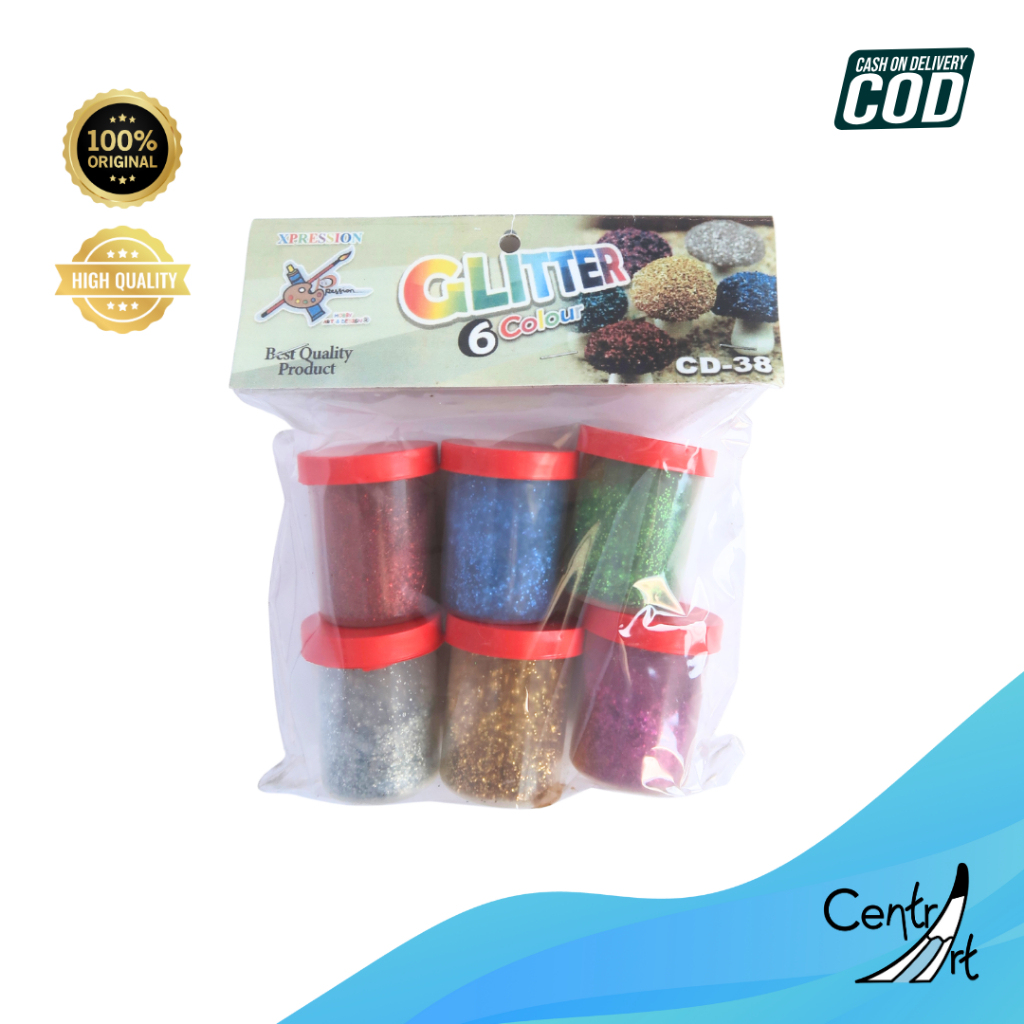 

Xpression Glitter Pack 6 Colours