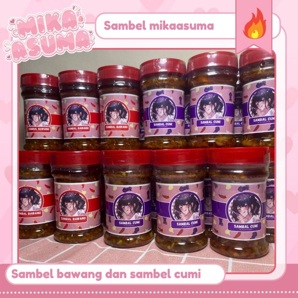 

Sambel mikaasuma | official sambal bawang dan sambel cumi buatan vtuber masak si mika!