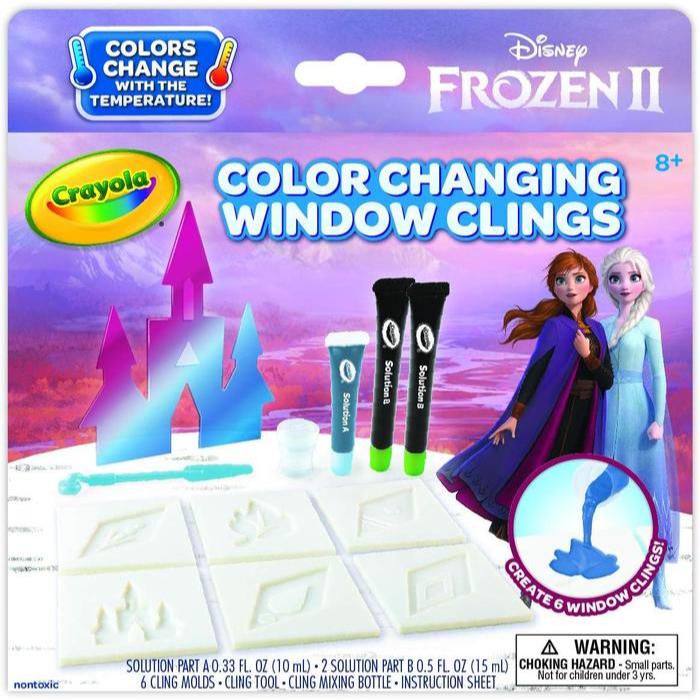 

Crayola Frozen 2 Window Clings Color Changing Custom Stiker Jendela