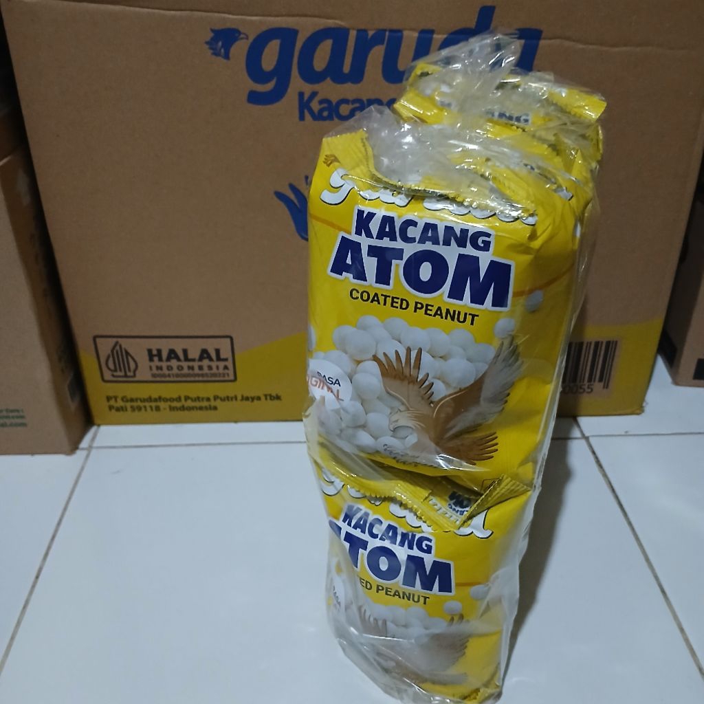 

Garuda Kacang Atom 100gr Order 1 Pack | 10 PCS x 100gr