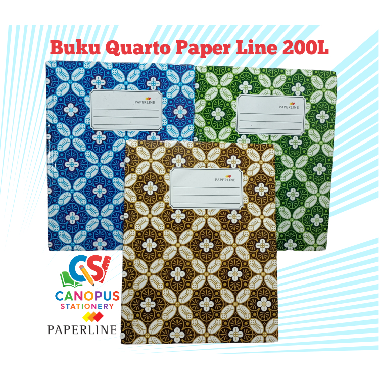 

Buku Tulis Hardcover Paperline 200 Lembar