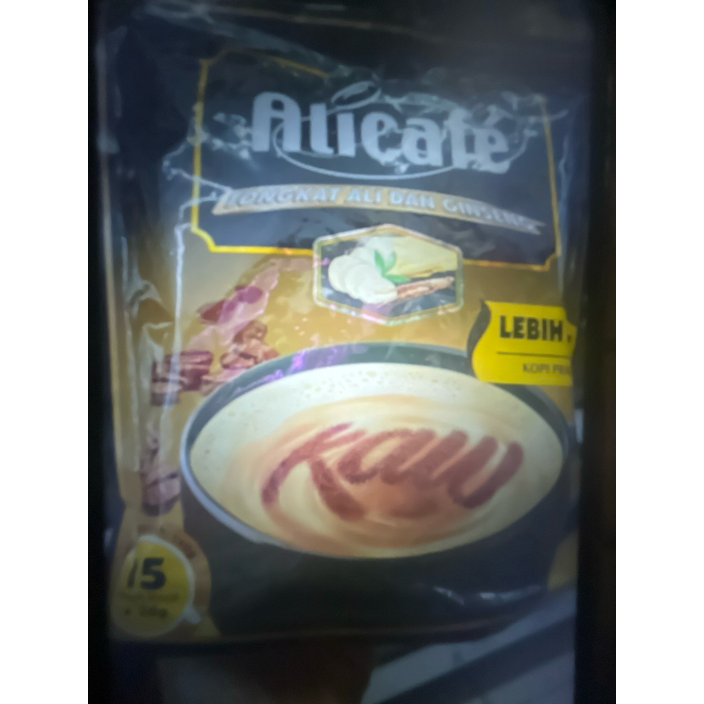 

Alicafe coffee ginseng kopi instan pack isi 15x36 gram