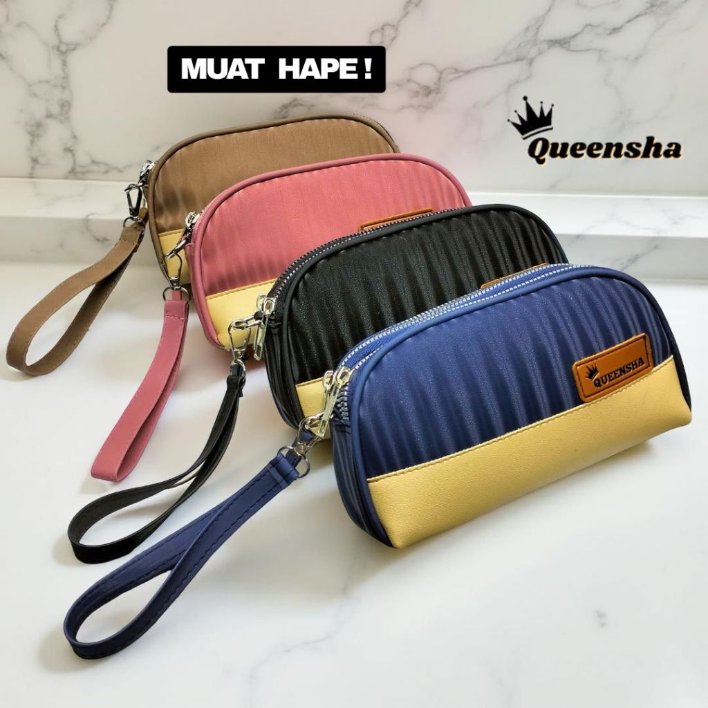 Mikale Dompet Wanita Terbaru muat hp dan uang Kekinian dua res Model Terbaru aestethic anti air