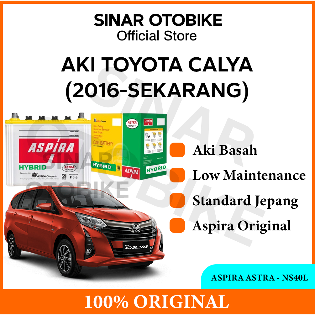 AKI CALYA ASPIRA HYBRID BASAH - NS40L