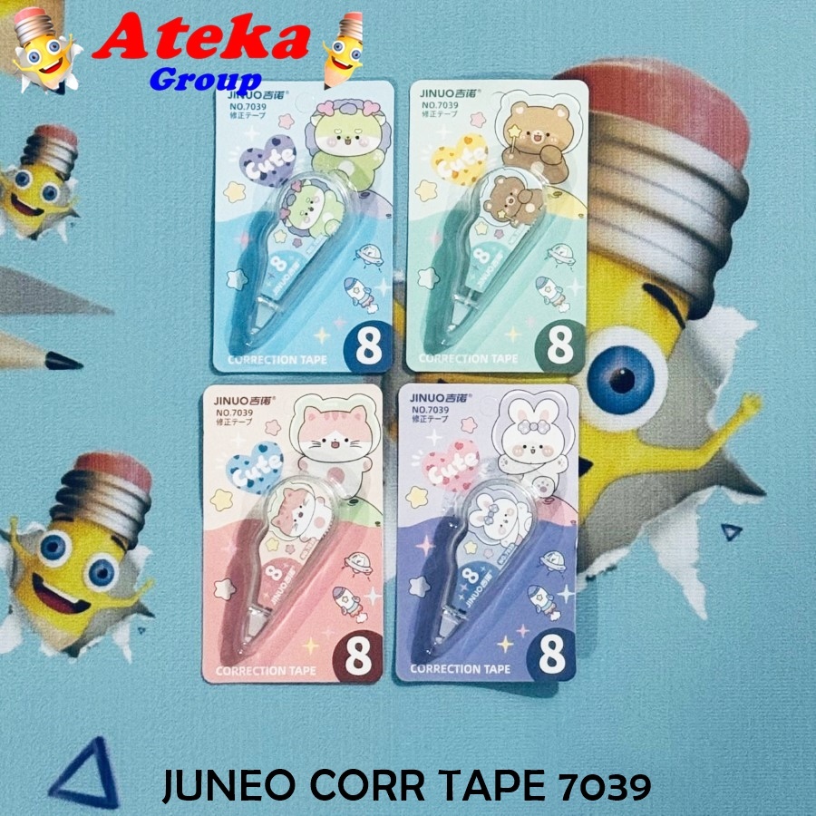 

[1PCS] JINUO CORRECTION TAPE 7039 7043 CAT BABY THREE CUTE PITA KOREKSI
