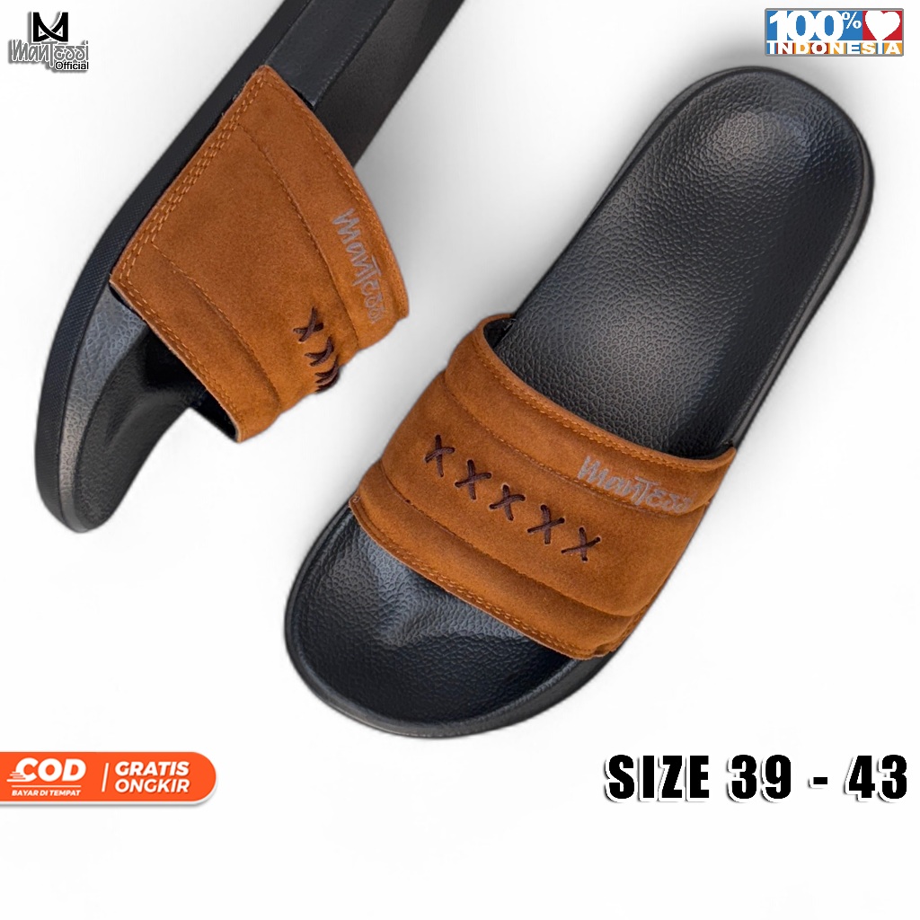 Mantessi Sendal Slop Pria Premium Aldous