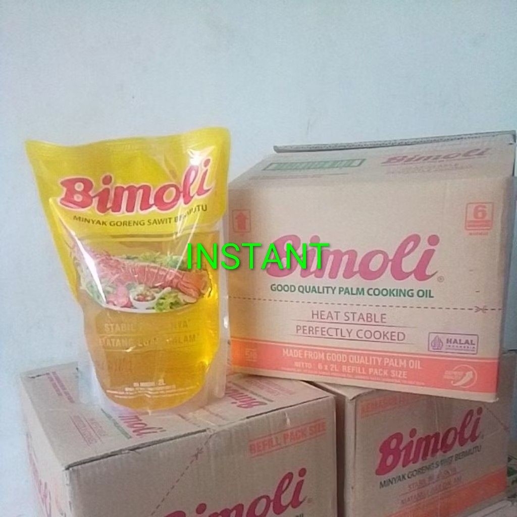 

BIMOLI minyak goreng 2 liter 6 pouch 1 dus instant