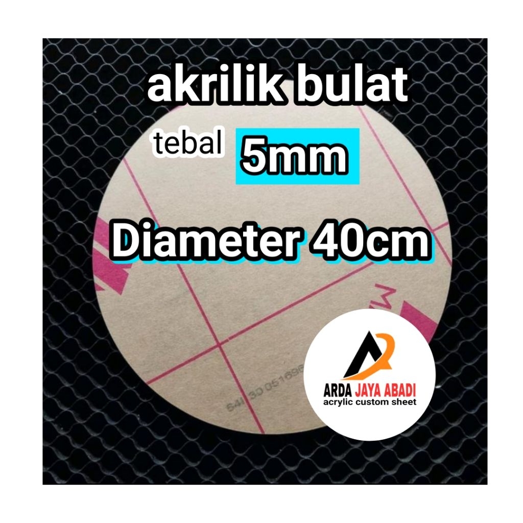 

akrilik bulat 5mm diameter 40cm akrilik lembaran marga cipta