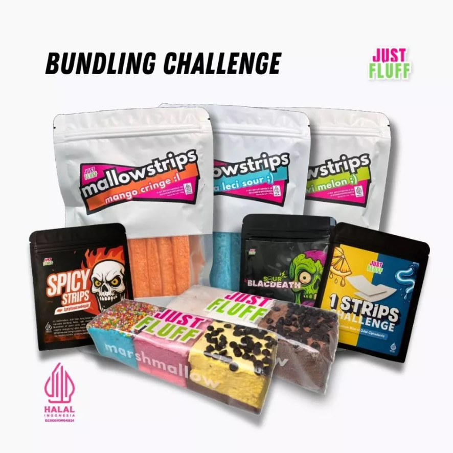 

BUNDLING CHALLENGE MARSHMALLOW JUSTFLUFF [HALAL]