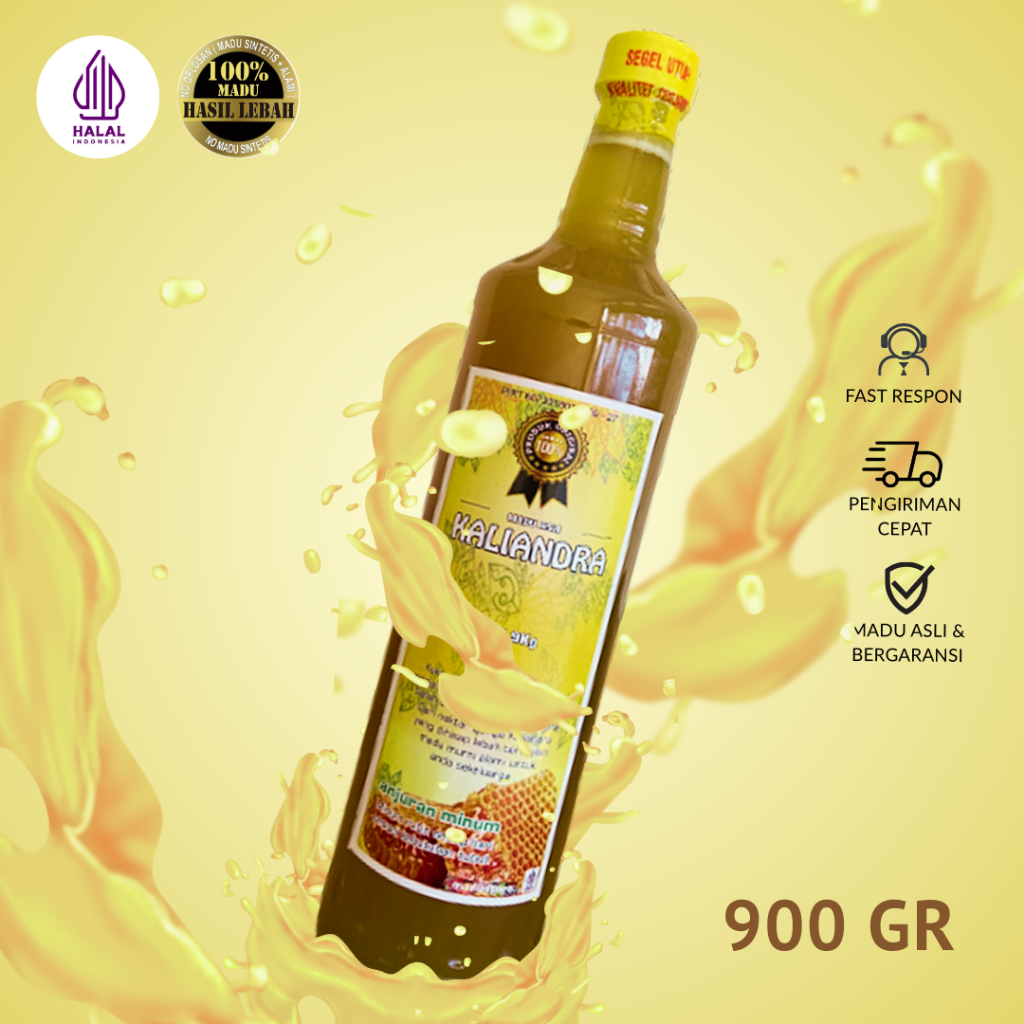 

MADU KALIANDRA 900GR MADU WANGI ASLI MURNI 100% RAW HONEY TIDAK BIKIN ENEG