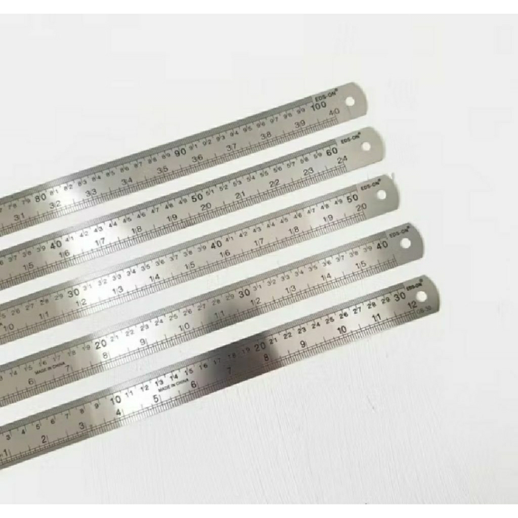 

(FREE PACKING KARDUS) Penggaris Besi 30cm Premium