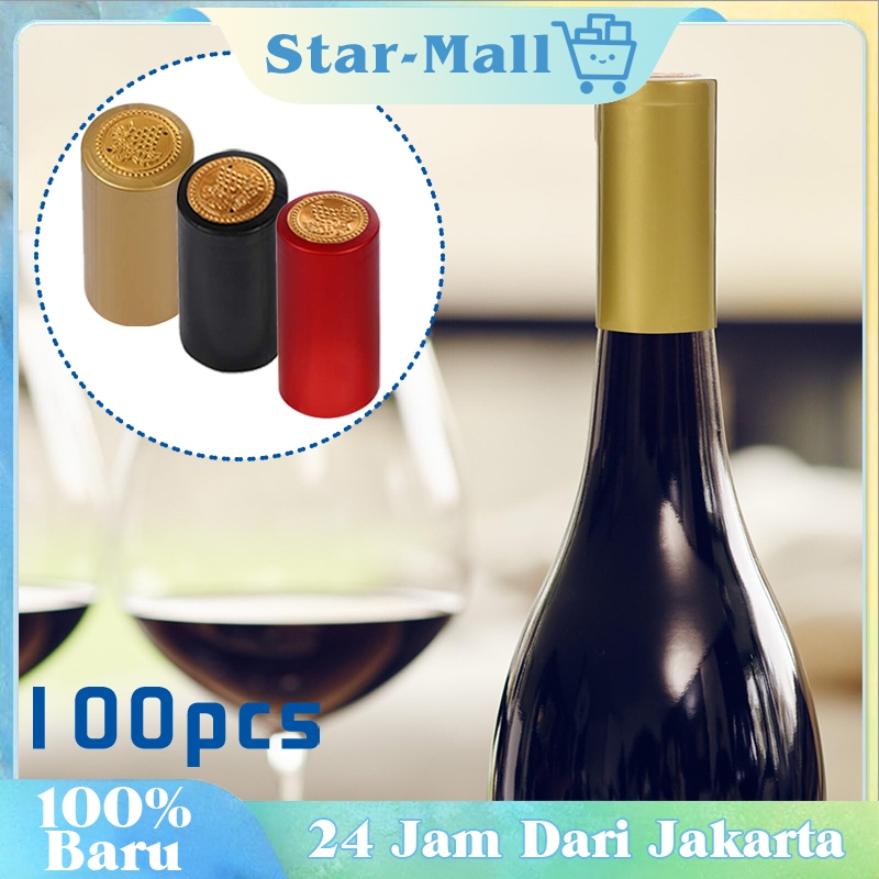 100Pcs Wrap Segel Botol Wine Shrink Film Wine Bottle Segel