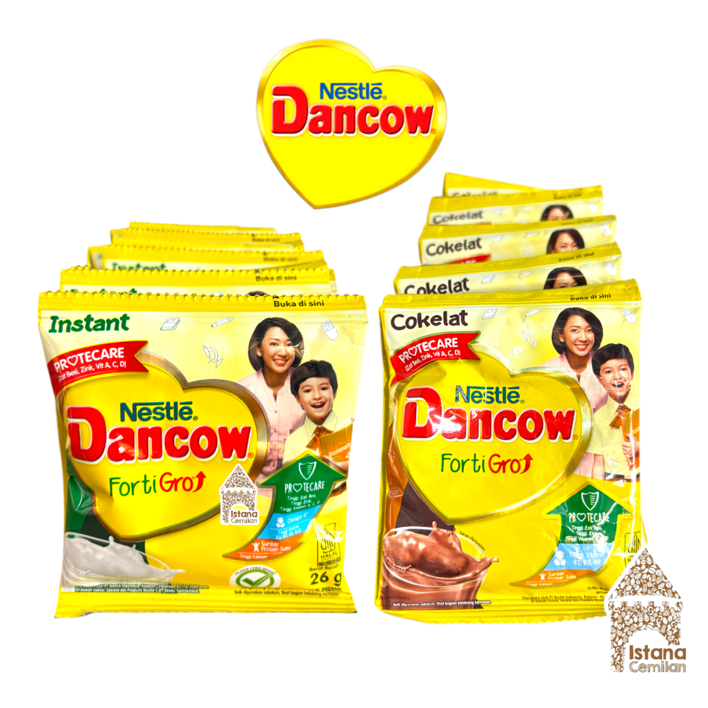 

Nestle Dancow Sachet Susu Bubuk Instan Cokelat / Putih (isi 10 pcs)