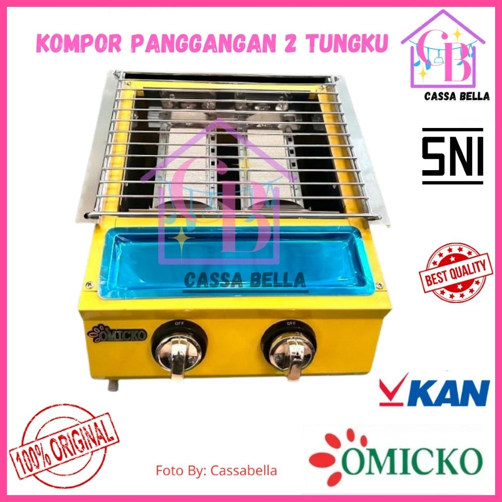Kompor Panggangan Sosis 2 Tungku / Kompor Panggangan 2 Tungku