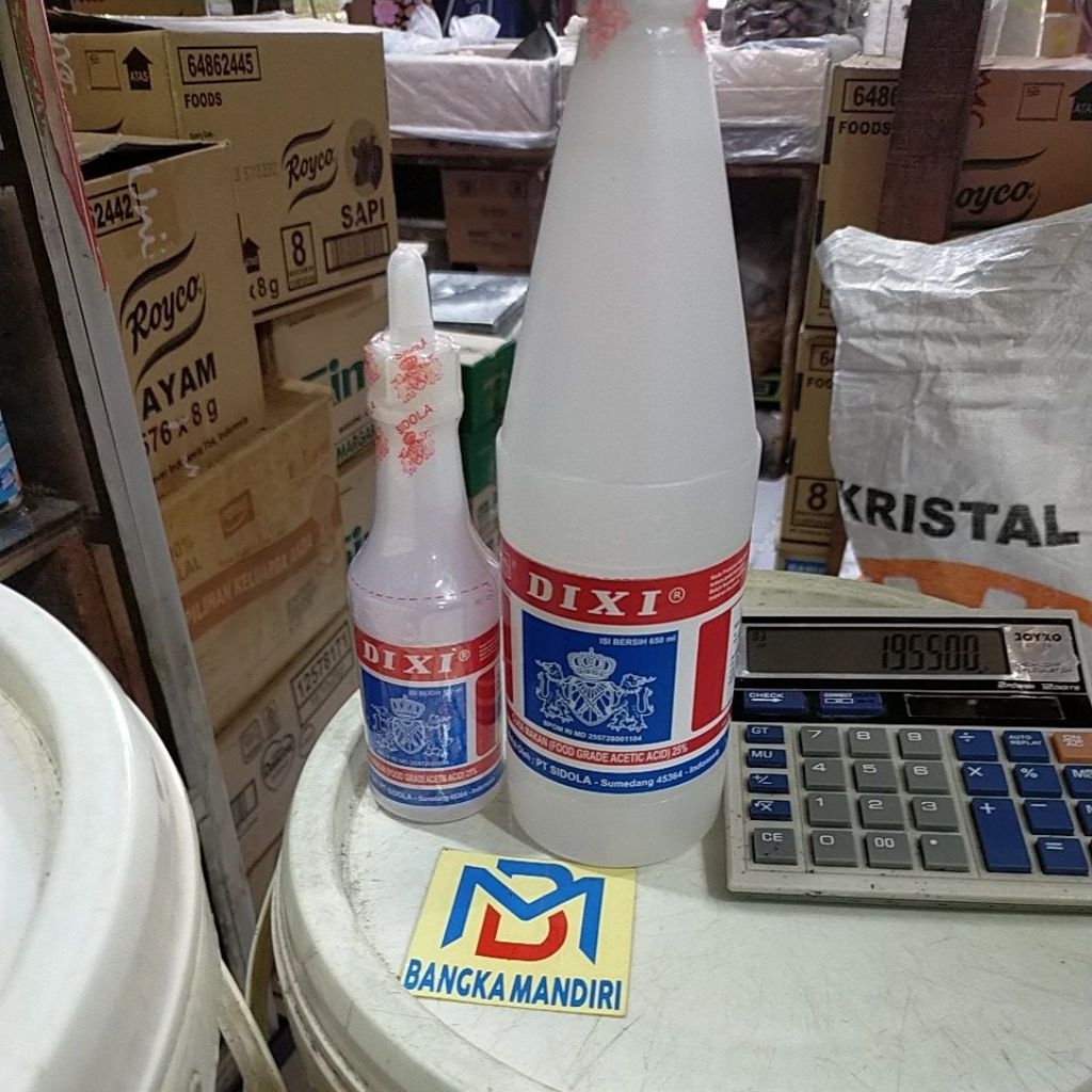 

cuka dixi sidola asli botol 150ml/650ml [ cuka makan ]