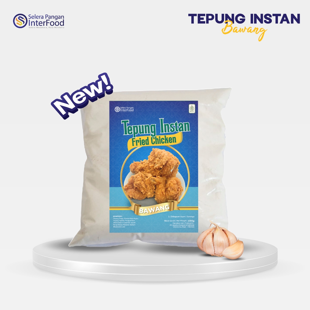 NEW Tepung Bumbu Fried Chicken aroma Bawang praktis kemasan 1kg