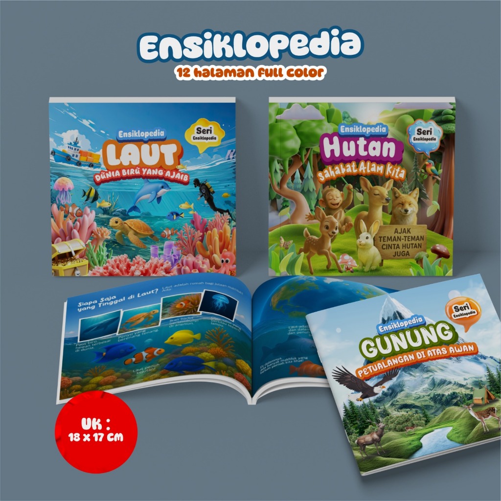 Ensiklopedia si kecil | ensiklopedia laut | ensiklopedia hutan | ensiklopedia gunung | full color