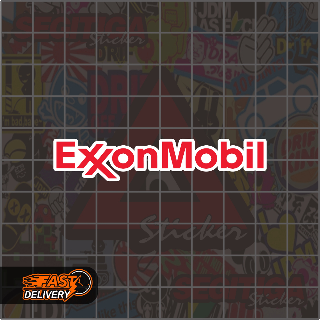 

Sticker ExonMobil Ukuran 10 x 2 Cm