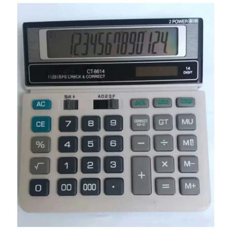 

Kalkulator CT-8614 Check Correct Cek Ulang 14 Digit / Desktop Calculator CT8614
