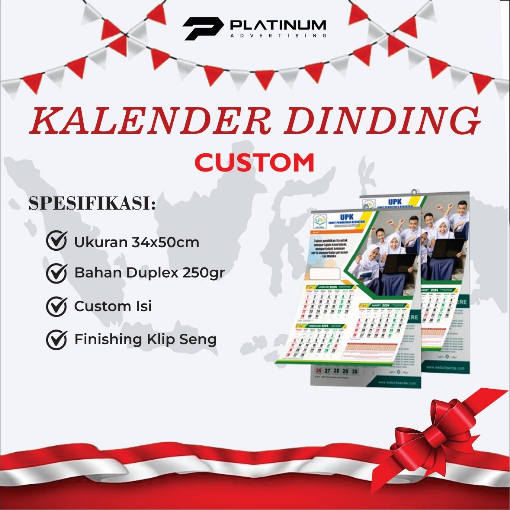 

KALENDER DINDING UKURAN A6 | KALENDER GANTUNG | KALENDER CUSTOM